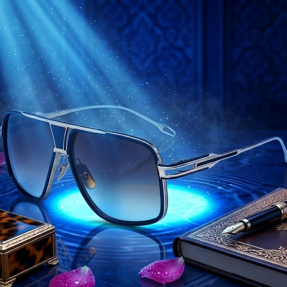 Retro Aviator Brown Shades