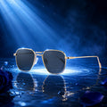 Vintage Square Metal Sunglasses