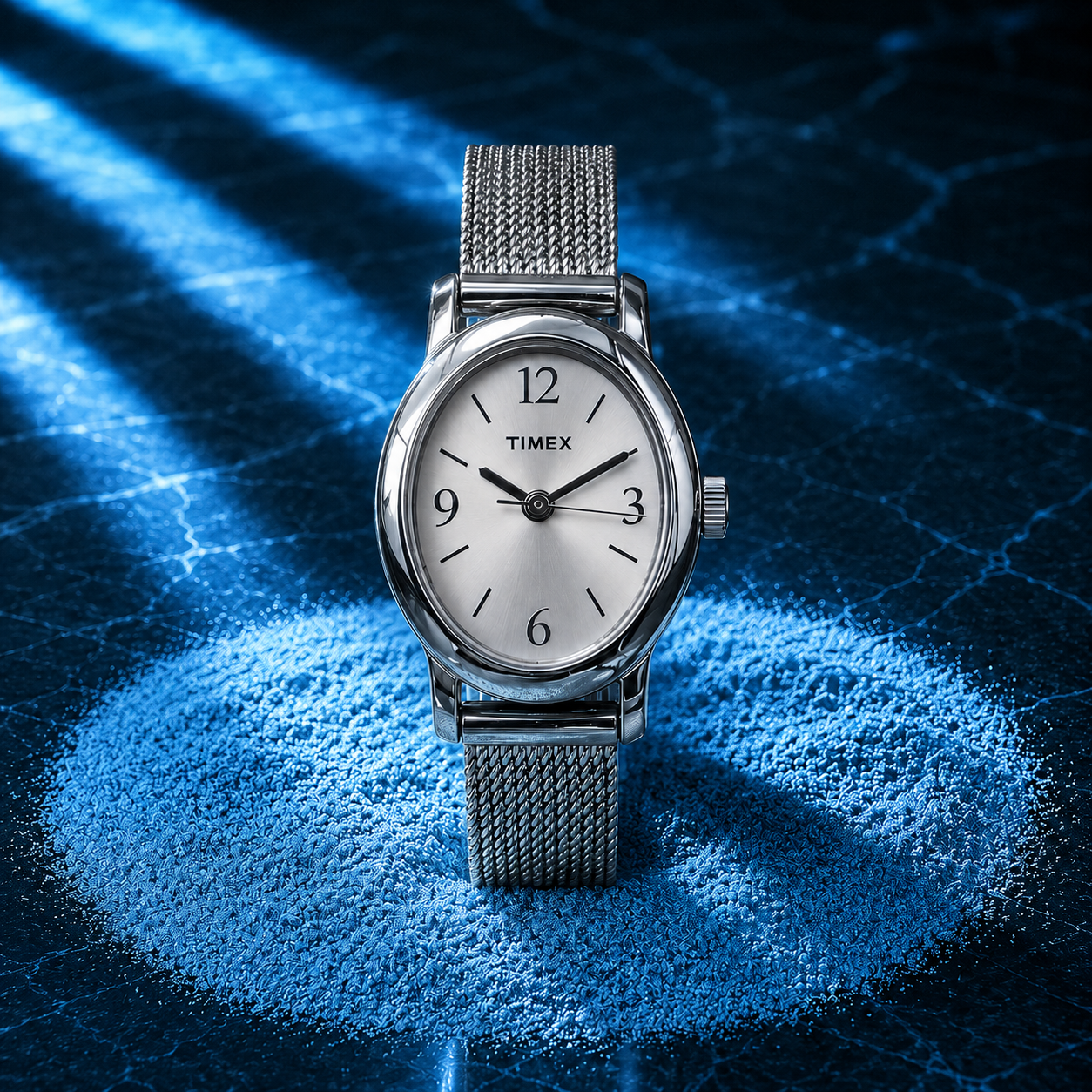Silver Mesh Watch