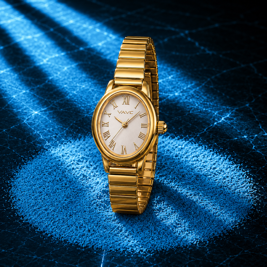 Gold Oval Watch