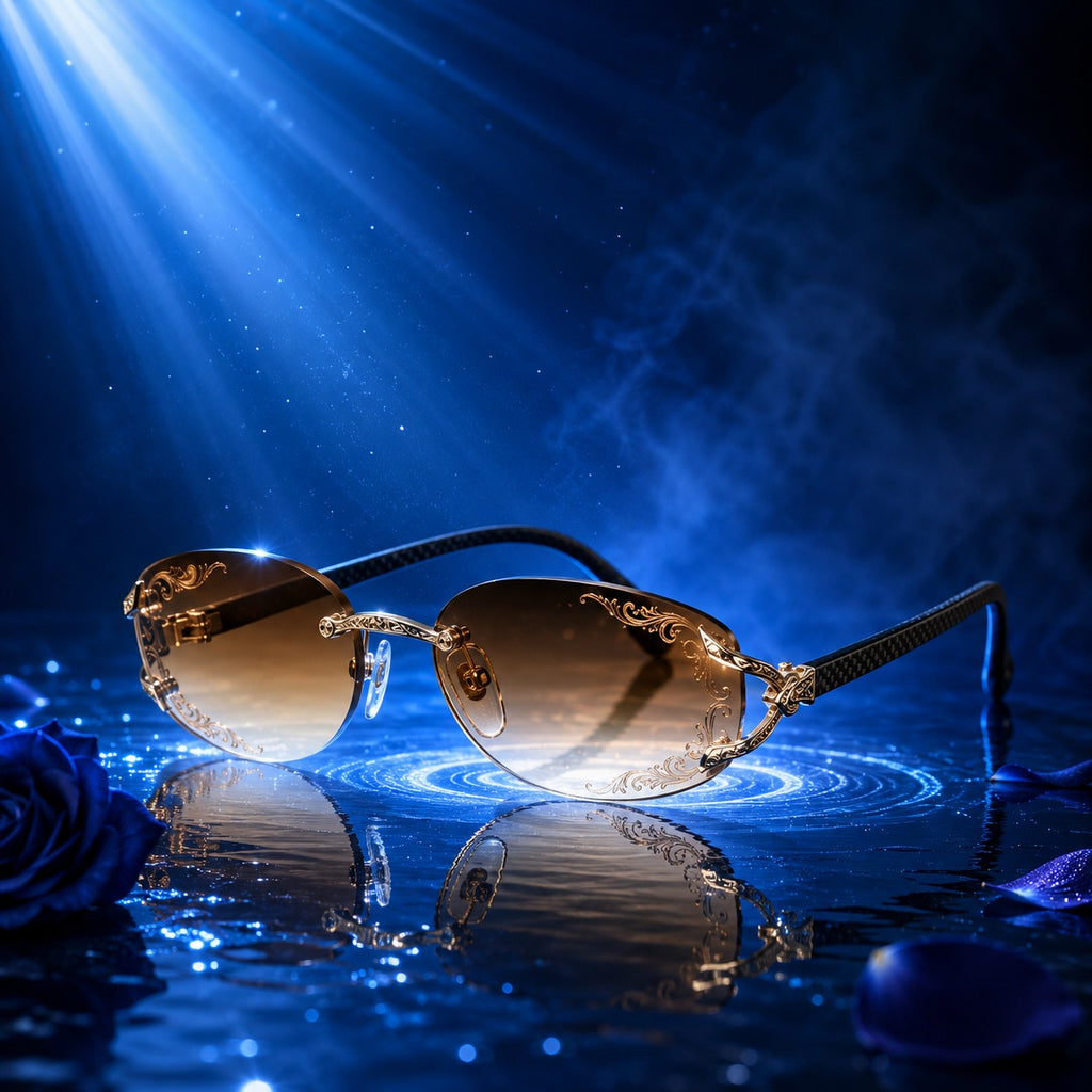 Slim Oval Silver Sunglasses