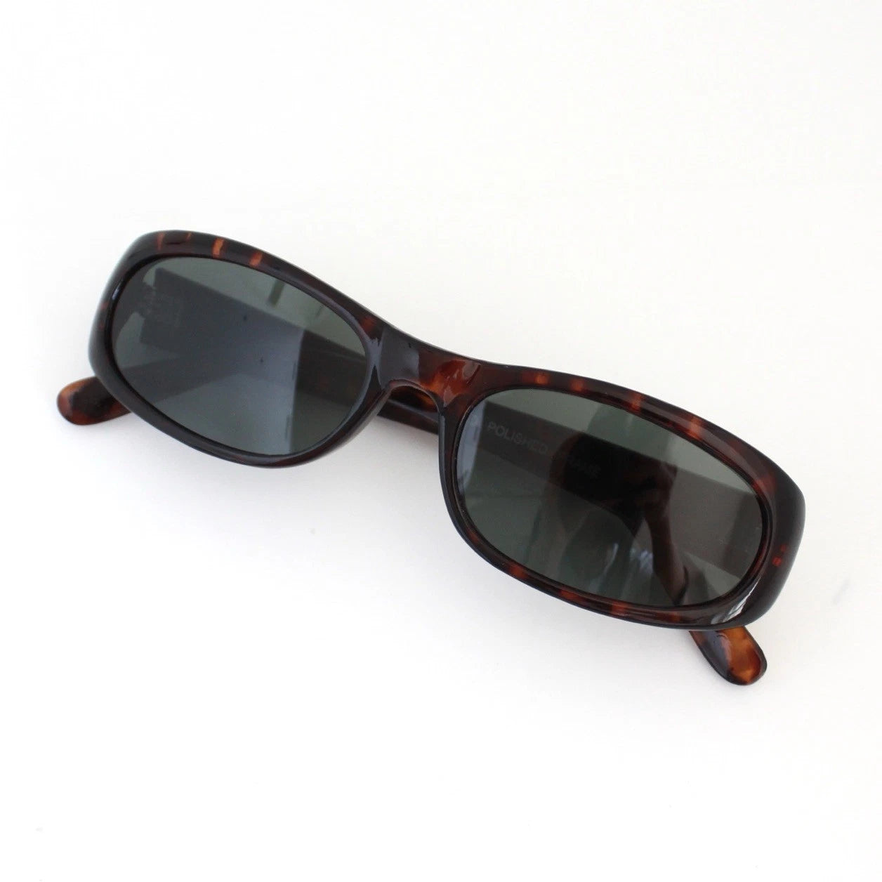 Tortoise Slim Rectangle Sunglasses