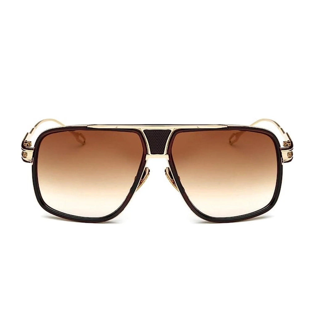 Retro Aviator Brown Shades