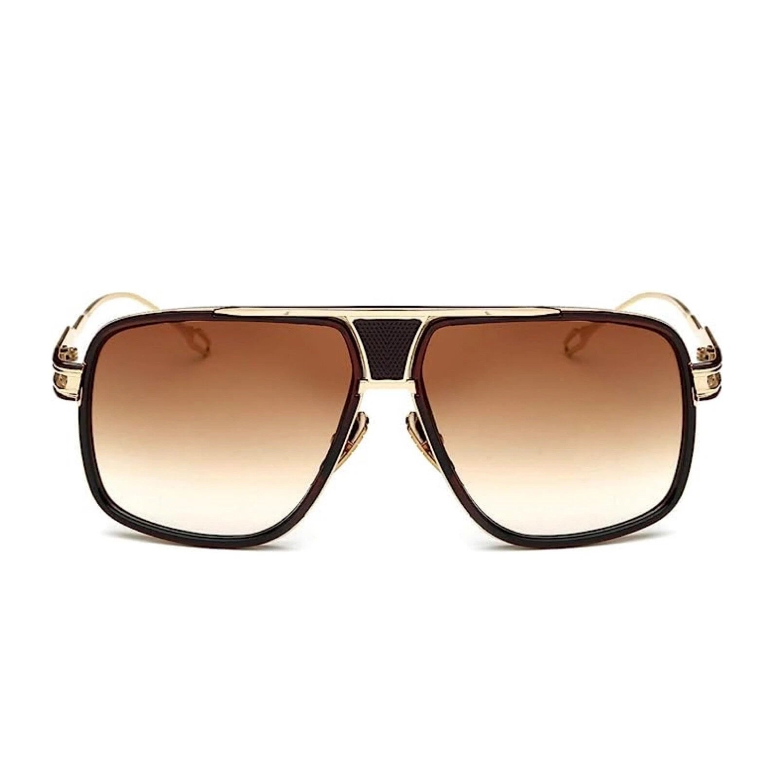 Retro Aviator Brown Shades
